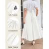 image:imageScarlet Darkness Women Renaissance Maxi Skirt Flowy Long Skirts Victorian High Waisted SkirtWhite