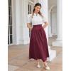 image:imageScarlet Darkness Women Renaissance Maxi Skirt Flowy Long Skirts Victorian High Waisted SkirtWine Red