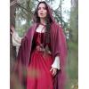 image:imageScarlet Darkness Women Renaissance Maxi Skirt Flowy Long Skirts Victorian High Waisted SkirtWine Red
