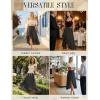 image:imageScarlet Darkness Womens Floral Maxi Skirts High Waist Summer Boho Flowy Ruffle Long Skirt with PocketsBlack Whisper