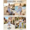 image:imageScarlet Darkness Womens Floral Maxi Skirts High Waist Summer Boho Flowy Ruffle Long Skirt with PocketsSapphire Bird