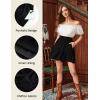 image:imageScarlet Darkness Womens Mini Skirt Plus Size Skater Skirts Cute Pleated Short Renaissance Pirate Skirt with PocketsBlack