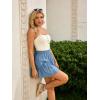 image:imageScarlet Darkness Womens Mini Skirt Plus Size Skater Skirts Cute Pleated Short Renaissance Pirate Skirt with PocketsBlue