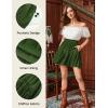 image:imageScarlet Darkness Womens Mini Skirt Plus Size Skater Skirts Cute Pleated Short Renaissance Pirate Skirt with PocketsForest Green