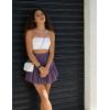 image:imageScarlet Darkness Womens Mini Skirt Plus Size Skater Skirts Cute Pleated Short Renaissance Pirate Skirt with PocketsPurple
