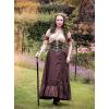 image:imageScarlet Darkness Womens Renaissance Pirate Skirt Gothic Steampunk Victorian HighLow SkirtsBrown