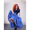 image:imageScarlet Darkness Womens Renaissance Pirate Skirt Gothic Steampunk Victorian HighLow SkirtsNavy Blue