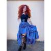 image:imageScarlet Darkness Womens Renaissance Pirate Skirt Gothic Steampunk Victorian HighLow SkirtsNavy Blue