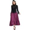 image:imageScarlet Darkness Womens Renaissance Pirate Skirt Gothic Steampunk Victorian HighLow SkirtsPurple