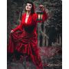 image:imageScarlet Darkness Womens Renaissance Pirate Skirt Gothic Steampunk Victorian HighLow SkirtsWine