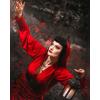 image:imageScarlet Darkness Womens Renaissance Pirate Skirt Gothic Steampunk Victorian HighLow SkirtsWine