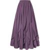 image:imageSCARLET DARKNESS Womens Boho Maxi Skirt 2026 Renaissance Long Skirt High Waist Ruffle Flowy SkirtsGrey Purple