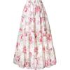 image:imageScarlet Darkness Floral Maxi Long Skirts for Women Summer 2026 Tiered Skirt Flowy Boho Fairy Skirt with PocketsPink White Floral