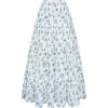 image:imageScarlet Darkness Floral Maxi Long Skirts for Women Summer 2026 Tiered Skirt Flowy Boho Fairy Skirt with PocketsWhite Blue Floral