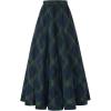 image:imageScarlet Darkness Long Plaid Skirts for Women High Waist A Line Pleated Fall Maxi SkirtsBlue Plaid