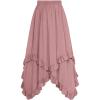 image:imageScarlet Darkness Long Skirts for Women High Waist Renaissance Skirt Maxi Skirt with PocketsPink