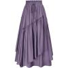 image:imageScarlet Darkness Long Skirts for Women Renaissance Costume Pirate Maxi Skirt Plus Size with PocketsPurple