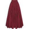 image:imageScarlet Darkness Maxi Skirts for Women Long Flowy Boho Renaissance Skirt with PocketsBurgundy