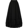 image:imageScarlet Darkness Maxi Skirts for Women Long Renaissance Skirt Flowy Ruffle Tiered SkirtBlack