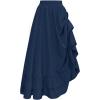 image:imageScarlet Darkness Maxi Skirts for Women Renaissance Skirt Long Flowy Layered Medieval SkirtDark Blue