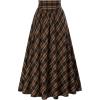 image:imageScarlet Darkness Plaid Skirts for Women Renaissance High Waisted Skirt Fall Winter Maxi SkirtOrange Plaid