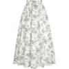 image:imageScarlet Darkness Renaissance Skirt Maxi Long Skirts for Women High Waist A Line SkirtGreen Floral