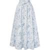 image:imageScarlet Darkness Renaissance Skirt Maxi Long Skirts for Women High Waist A Line SkirtSoft Blue