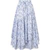 White Blue Floral