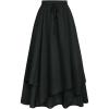 image:imageScarlet Darkness Women Renaissance Long Skirt A Line Layered Flowy Maxi SkirtsBlack