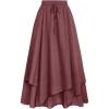 image:imageScarlet Darkness Women Renaissance Long Skirt A Line Layered Flowy Maxi SkirtsWithered Rose