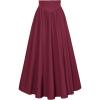 image:imageScarlet Darkness Women Renaissance Maxi Skirt Flowy Long Skirts Victorian High Waisted SkirtWine Red