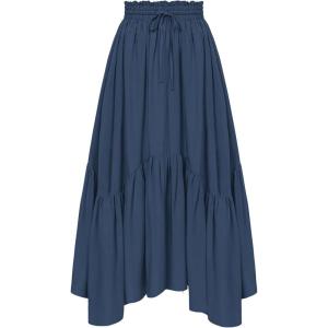 image:imageScarlet Darkness Maxi Skirts for Women High Waist Renaissance Skirt Long Skirt with PocketsNavy Blue