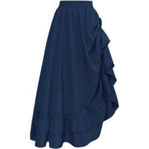 image:imageScarlet Darkness Maxi Skirts for Women Renaissance Skirt Long Flowy Layered Medieval SkirtDark Blue