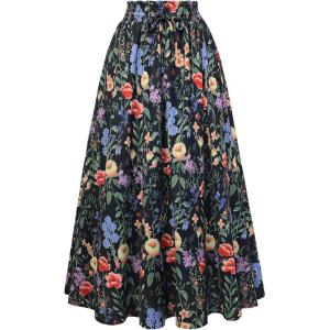 image:imageScarlet Darkness Renaissance Skirt Maxi Long Skirts for Women High Waist A Line SkirtMidnight