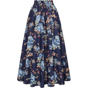 image:imageScarlet Darkness Renaissance Skirt Maxi Long Skirts for Women High Waist A Line SkirtMidnight Bloom