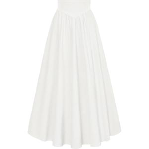 image:imageScarlet Darkness Women Renaissance Maxi Skirt Flowy Long Skirts Victorian High Waisted SkirtWhite