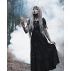 image:imageBelle Poque Women Renaissance Off Shoulder Blouse Smocked Waist Pirate Shirt Peplum TopsBlack