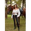 image:imageSCARLET DARKNESS Corset Tops for Women Elastic Neckline Renaissance Shirt Peasant BlouseWhite