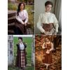 image:imageSCARLET DARKNESS Gothic Victorian Blouse Tops for Women 2026 Cotton Long Sleeve Renaissance ShirtBeige