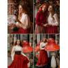 image:imageSCARLET DARKNESS Gothic Victorian Blouse Tops for Women 2026 Cotton Long Sleeve Renaissance ShirtBlack