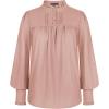 image:imageSCARLET DARKNESS Gothic Victorian Blouse Tops for Women 2026 Cotton Long Sleeve Renaissance ShirtDusty Pink