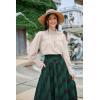 image:imageSCARLET DARKNESS Gothic Victorian Blouse Tops for Women 2026 Cotton Long Sleeve Renaissance ShirtLight Apricot
