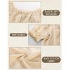 image:imageSCARLET DARKNESS Peasant Blouse for Women Off Shoulder Puff Sleeve Cotton Loose Summer TopsApricot