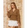 image:imageSCARLET DARKNESS Renaissance Shirt Women Boho Long Sleeve V Neck Smocked Peasant TopsAutumnal