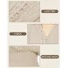 image:imageSCARLET DARKNESS Renaissance Shirt Women Boho Long Sleeve V Neck Smocked Peasant TopsBeige