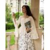 image:imageSCARLET DARKNESS Renaissance Shirt Women Peasant Blouse Bell Sleeve Off Shoulder Tops Pirate CostumeBeige