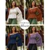 image:imageSCARLET DARKNESS Renaissance Shirt Women Peasant Blouse Bell Sleeve Off Shoulder Tops Pirate CostumeOrange