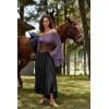 image:imageSCARLET DARKNESS Renaissance Shirt Women Peasant Blouse Bell Sleeve Off Shoulder Tops Pirate CostumePurple