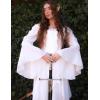 image:imageSCARLET DARKNESS Renaissance Shirt Women Peasant Blouse Bell Sleeve Off Shoulder Tops Pirate CostumeWhite