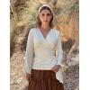 image:imageScarlet Darkness Bell Sleeve Tops for Women Renaissance Shirt Pirate Peasant BlouseApricot